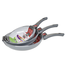 Load image into Gallery viewer, Set of 3 Ceramic Pan Non Stick Pans Novabest Induction Gas Ceramic Electric Hob