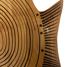 Load image into Gallery viewer, Fish Folding Bamboo Bowl Fruit Basket Collapsible Foldable Wood Stand Display Bowl Trivet