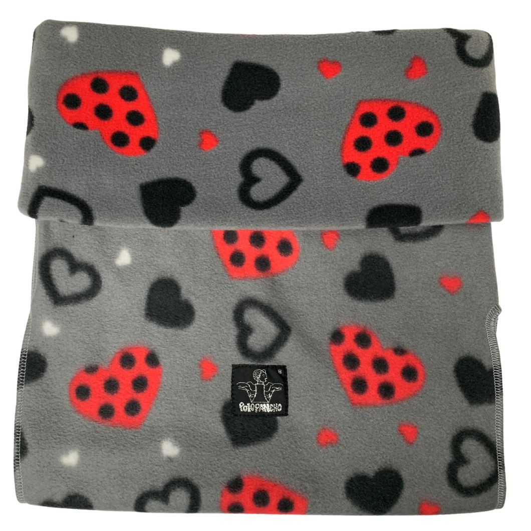 Ladybird heart genuine Polo Pancho scarf multi wear scarf