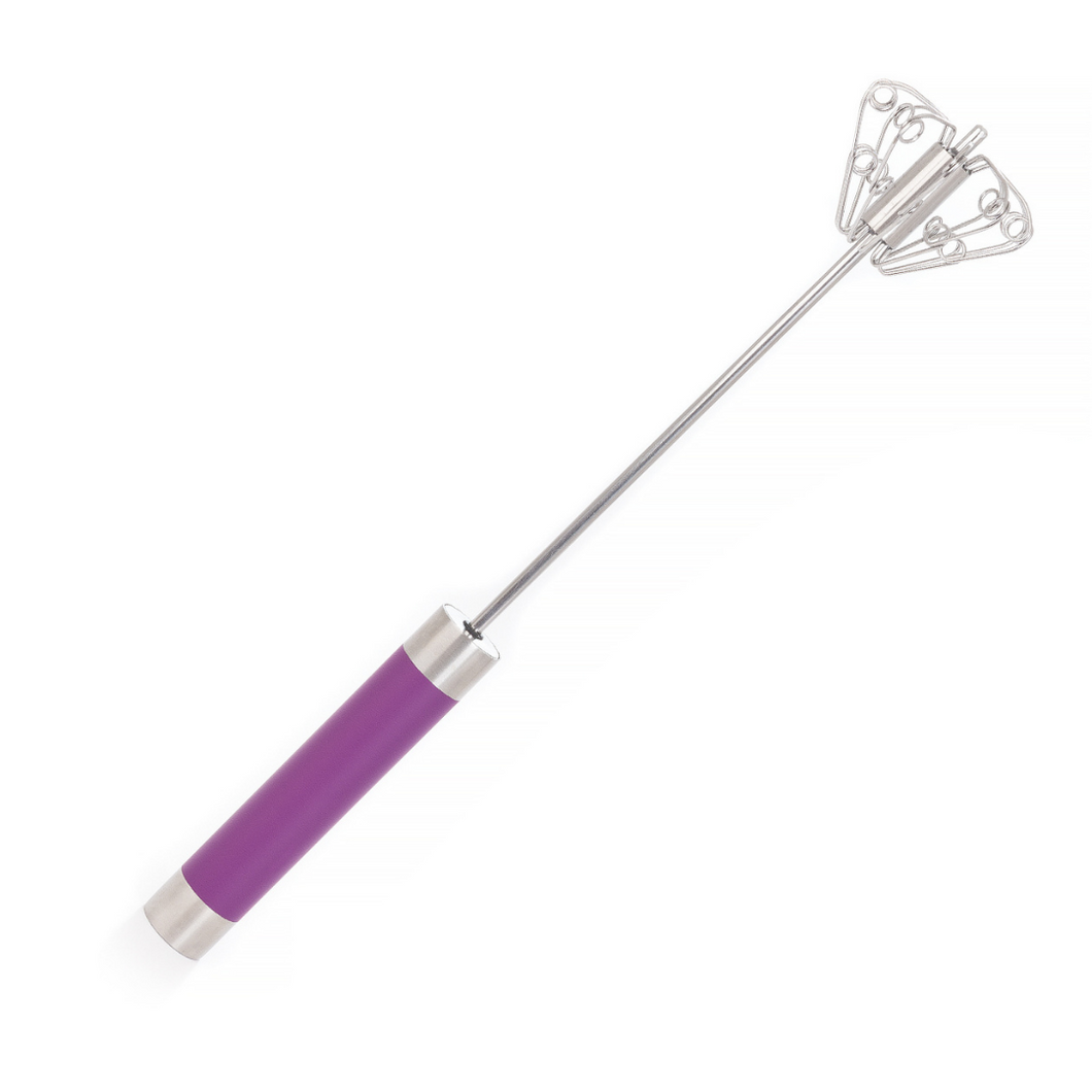 Purple Multi Whisk Stainless Steel Nova Multi Quirl Whisking Beating Frother